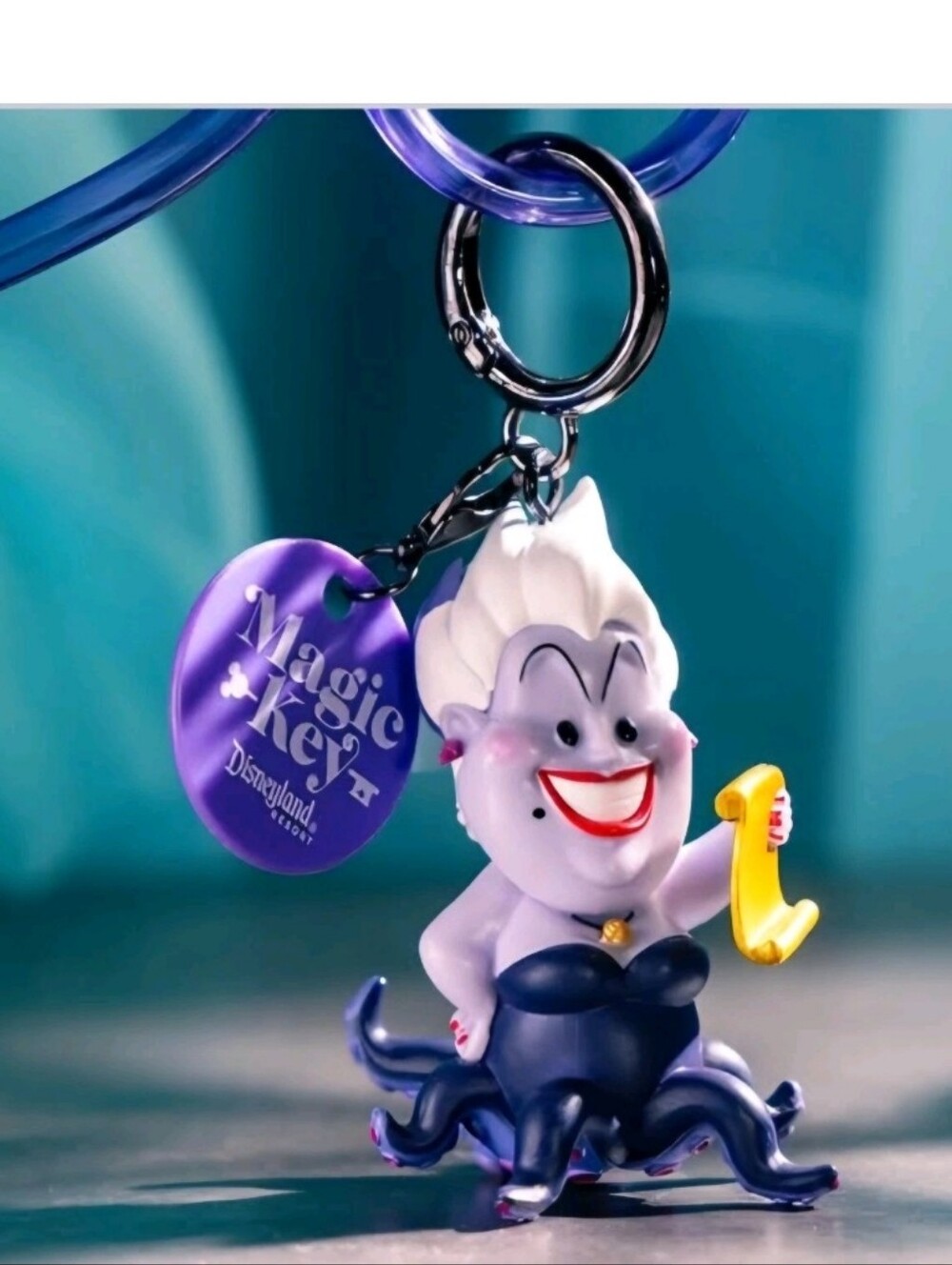 Ursula Purple Straw Keychain Charm - Magic Key Exclusive